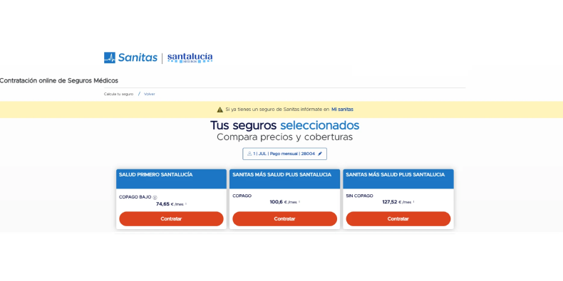 Contrata tu seguro de Salud Santalucía
