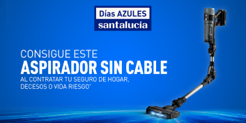 Promoción de Santalucía con aspirador sin cable Rowenta X-Force Flex 10.80 al contratar seguros de hogar, decesos o vida riesgo